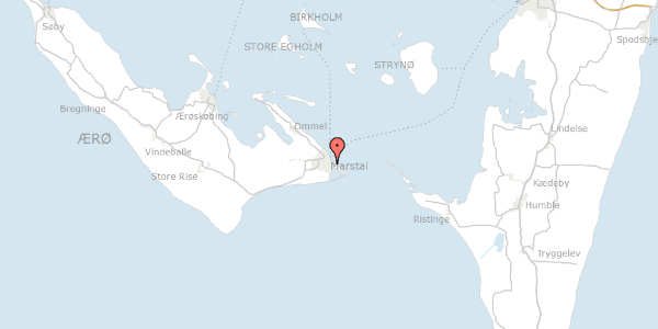 Trafikstøjkort på Vinkelstræde 8, 5960 Marstal