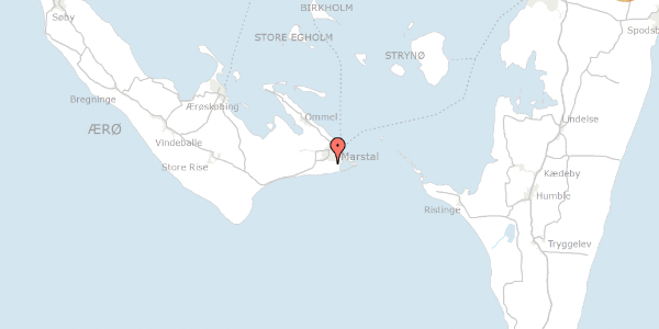 Trafikstøjkort på Egehovedvej 13, 5960 Marstal