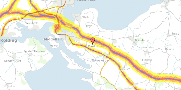 Trafikstøjkort på Gl Landevej 60, 5500 Middelfart