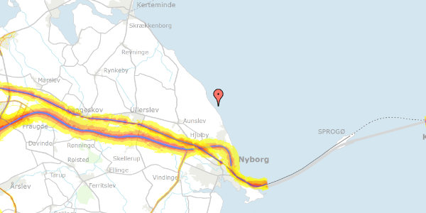 Trafikstøjkort på Drejet 66, 5800 Nyborg