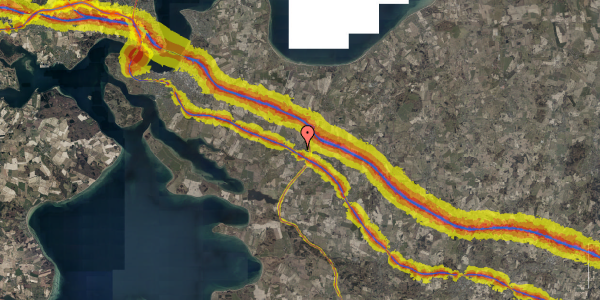 Trafikstøjkort på Æblehaven 20, 5580 Nørre Aaby