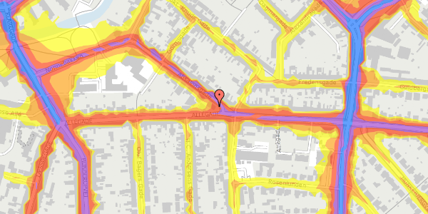 Trafikstøjkort på Absalonsgade 25, st. mf, 5000 Odense C