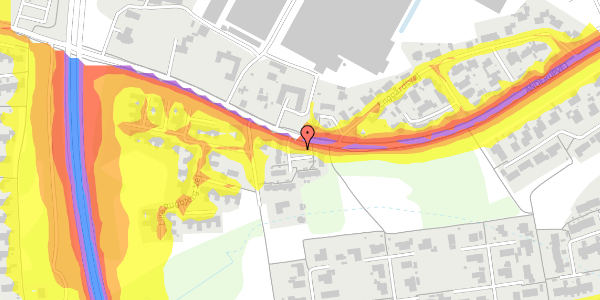 Trafikstøjkort på Anderupvej 77, 5270 Odense N