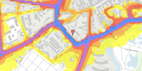 Trafikstøjkort på Ansgargade 5, 3. th, 5000 Odense C