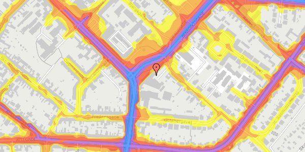 Trafikstøjkort på Benediktsgade 44, st. 4, 5000 Odense C