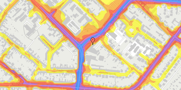 Trafikstøjkort på Benediktsgade 46, 5. 55, 5000 Odense C