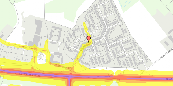 Trafikstøjkort på Bredagerløkken 66, 5220 Odense SØ