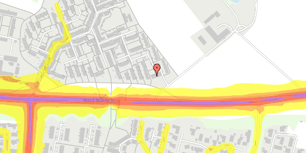 Trafikstøjkort på Bredagerløkken 217, 5220 Odense SØ