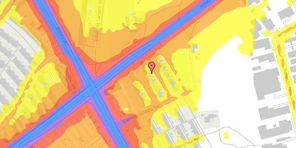 Trafikstøjkort på Carlsen-Skiødts Vej 54, 5220 Odense SØ