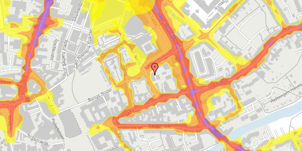 Trafikstøjkort på Claus Bergs Gade 5B, 1. th, 5000 Odense C