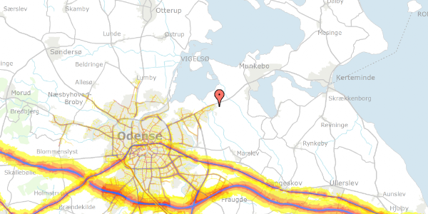 Trafikstøjkort på Daltoften 48, 5320 Agedrup