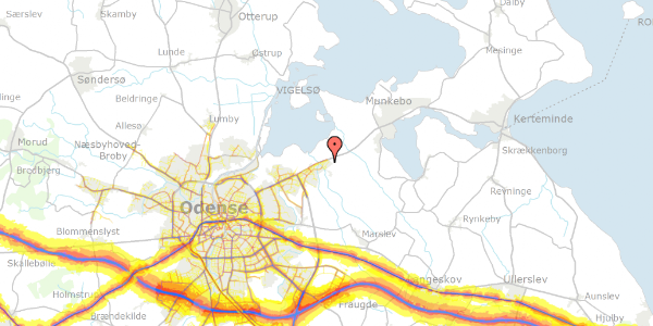 Trafikstøjkort på Daltoften 52, 5320 Agedrup