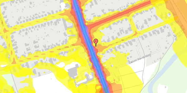 Trafikstøjkort på Dalumvej 90, st. , 5250 Odense SV