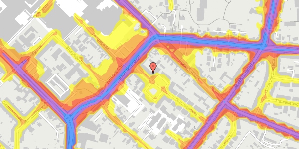 Trafikstøjkort på Drewsensvej 6, 2. th, 5000 Odense C