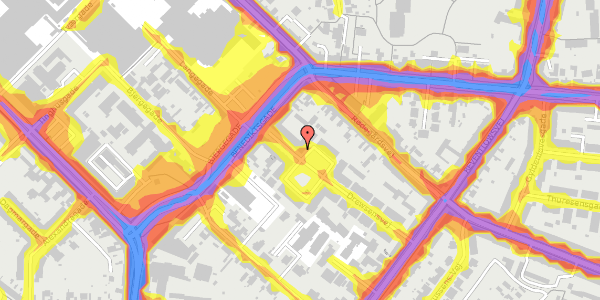 Trafikstøjkort på Drewsensvej 8A, 2. tv, 5000 Odense C