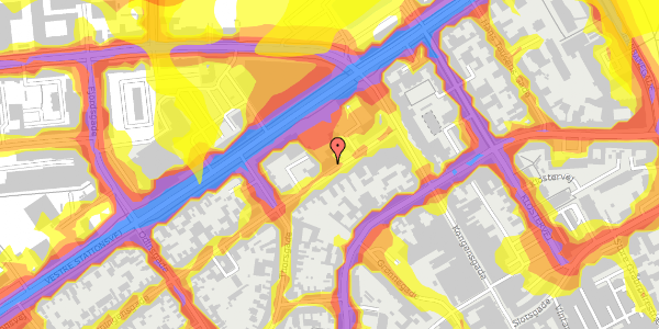 Trafikstøjkort på Dronningensgade 3, 2. tv, 5000 Odense C