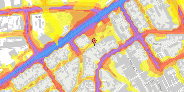 Trafikstøjkort på Dronningensgade 4B, 1. , 5000 Odense C