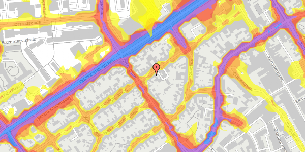 Trafikstøjkort på Dronningensgade 26, 1. , 5000 Odense C