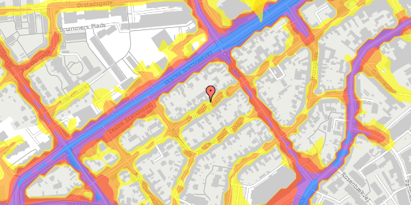 Trafikstøjkort på Dronningensgade 51, 1. , 5000 Odense C