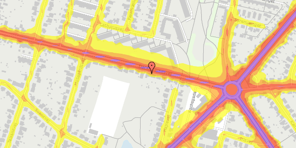 Trafikstøjkort på Døckerslundsvej 93, 5000 Odense C