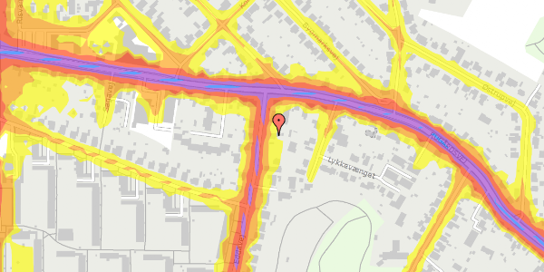 Trafikstøjkort på Eddavej 4, 5210 Odense NV