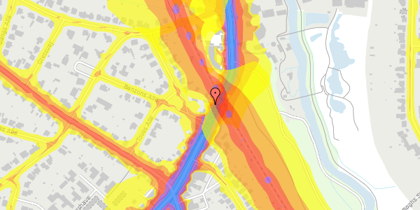 Trafikstøjkort på Faaborgvej 15, kl. , 5250 Odense SV