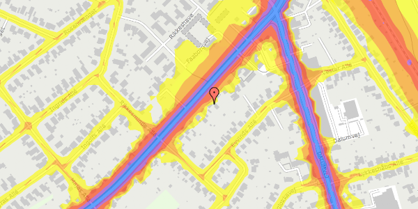 Trafikstøjkort på Faaborgvej 34, st. , 5250 Odense SV