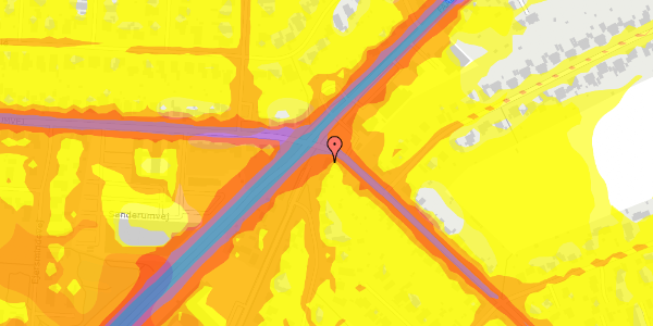 Trafikstøjkort på Faaborgvej 128, 5250 Odense SV