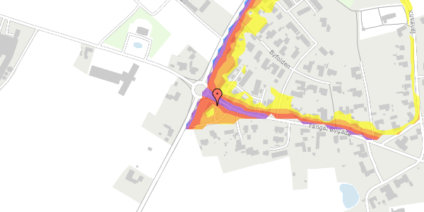 Trafikstøjkort på Fangel Bygade 46, 5260 Odense S