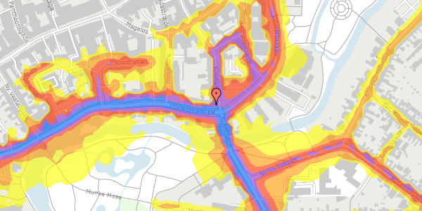 Trafikstøjkort på Filosofgangen 1, 2. tv, 5000 Odense C