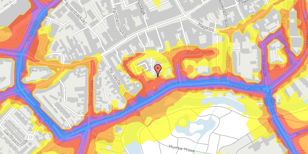 Trafikstøjkort på Filosofhaven 18, . 114, 5000 Odense C