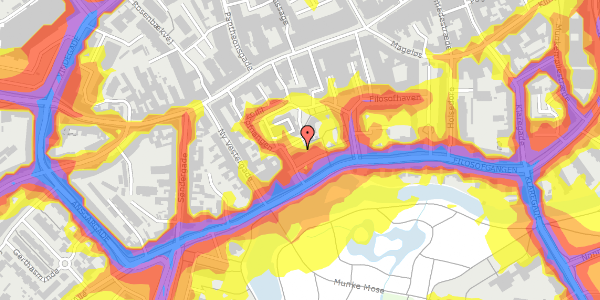 Trafikstøjkort på Filosofhaven 20, 1. 119, 5000 Odense C