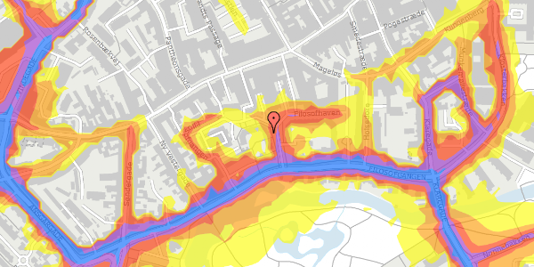 Trafikstøjkort på Filosofhaven 32, 3. th, 5000 Odense C