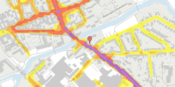 Trafikstøjkort på Frederiksgade 2, 2. , 5000 Odense C