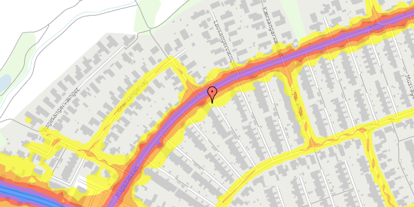 Trafikstøjkort på Fuglebakken 206, 5210 Odense NV