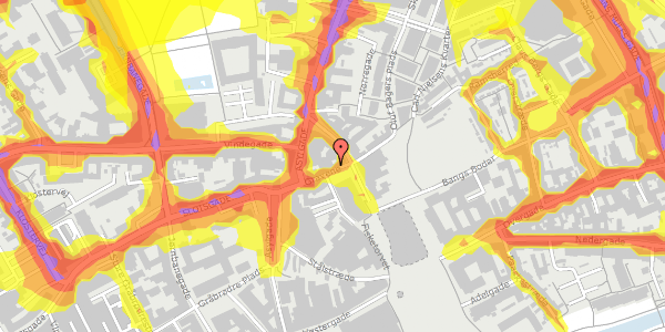 Trafikstøjkort på Gravene 1, st. , 5000 Odense C