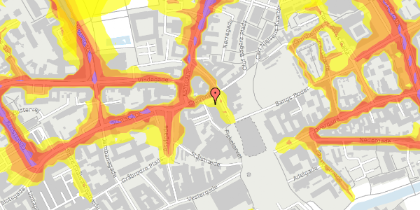 Trafikstøjkort på Gravene 2C, 3. 4, 5000 Odense C