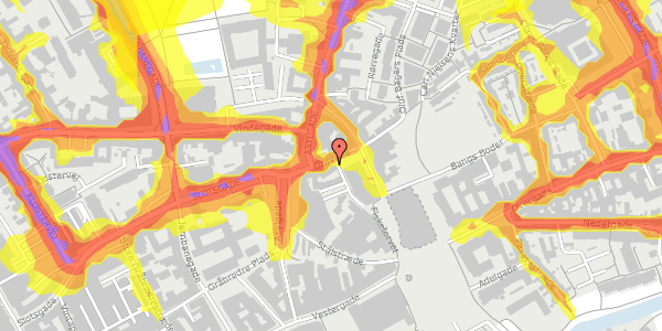 Trafikstøjkort på Gravene 4, st. , 5000 Odense C