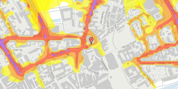 Trafikstøjkort på Gravene 7, 1. tv, 5000 Odense C