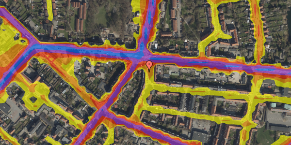 Trafikstøjkort på Gyldenløvesgade 1, st. th, 5000 Odense C