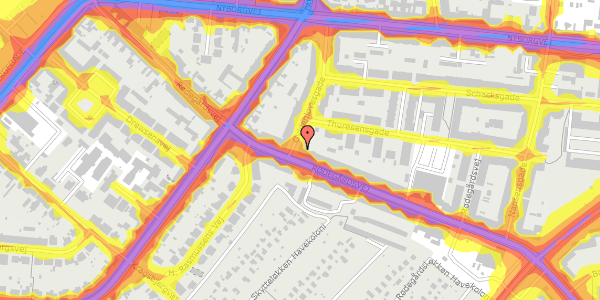 Trafikstøjkort på Gyldenløvesgade 20, 1. tv, 5000 Odense C