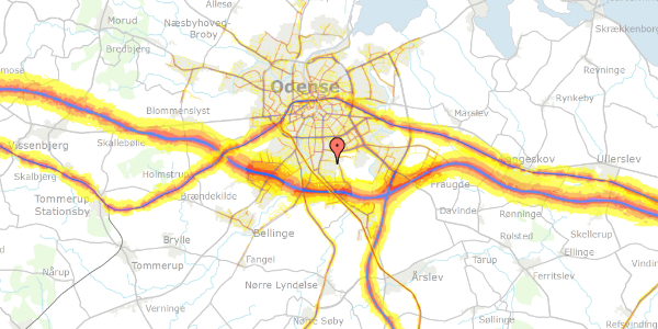 Trafikstøjkort på Havremarken 27, 5260 Odense S