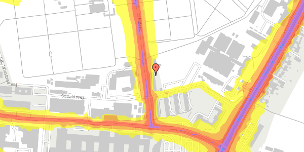 Trafikstøjkort på Heden 8, st. 1, 5000 Odense C