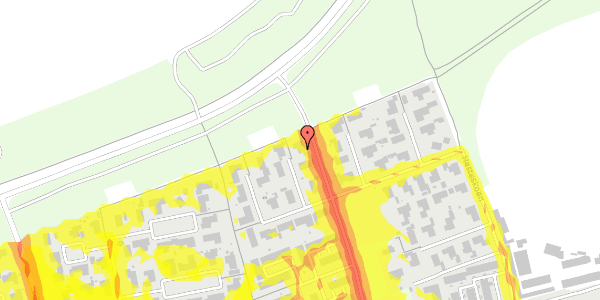 Trafikstøjkort på Hesteskoen 30, 5250 Odense SV