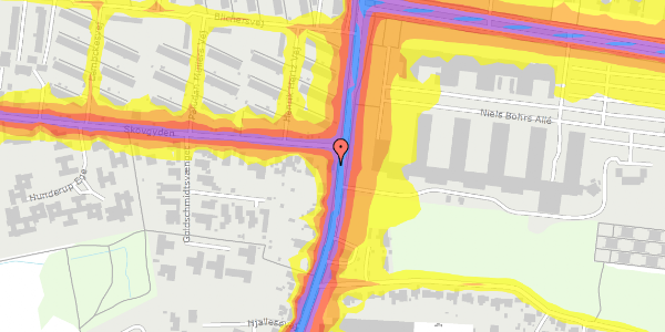 Trafikstøjkort på Hjallesevej 241, 1. , 5230 Odense M