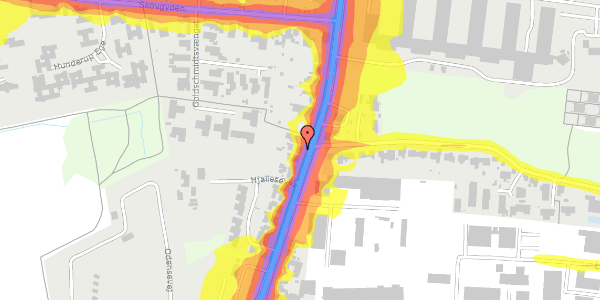 Trafikstøjkort på Hjallesevej 257, st. , 5230 Odense M