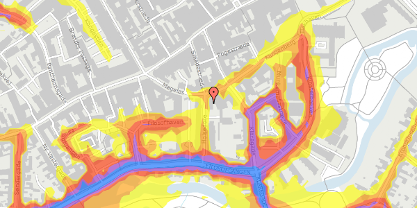 Trafikstøjkort på Holsedore 16, 3. tv, 5000 Odense C