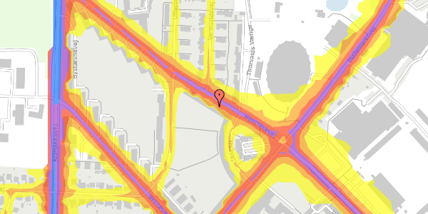 Trafikstøjkort på Højstrupvej 38, st. th, 5200 Odense V