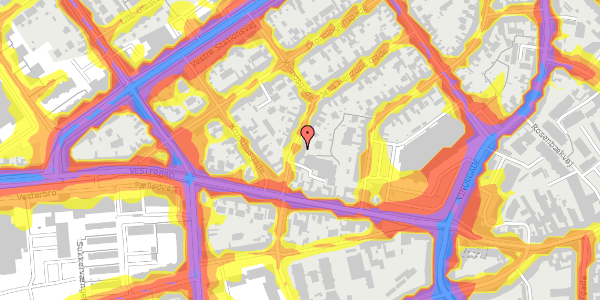 Trafikstøjkort på Jens Benzons Gade 52, 1. tv, 5000 Odense C