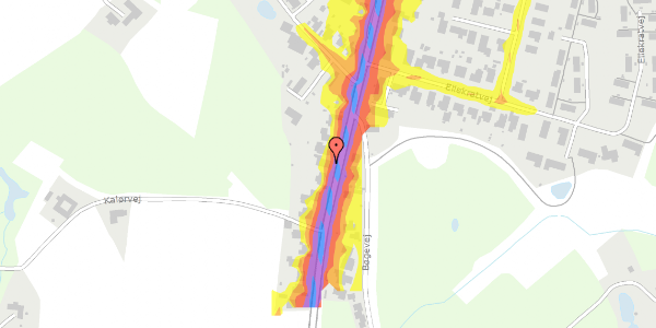 Trafikstøjkort på Kalørvej 84, 5200 Odense V